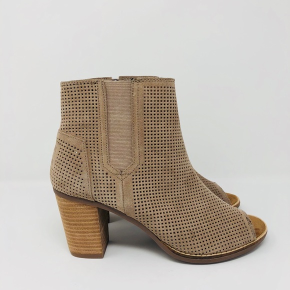 TOMS MAJORCA PERFORATED BOOTIES SZ9 - Picture 5 of 8